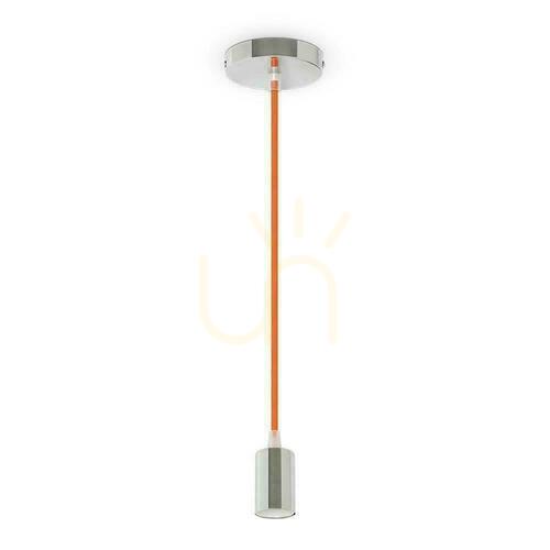 Verifica V-TAC Pandantiv Corp de iluminat Crom Metal Sârmă portocalie VT-7338-O Garanție de 5 ani