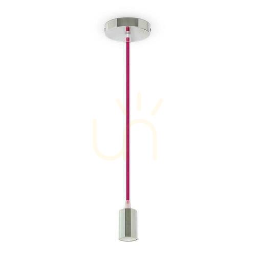 Verifica V-TAC Pandantiv Corp de iluminat Crom Metal Sârmă roz închis VT-7338-RR Garanție de 5 ani