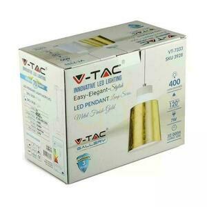Corp de iluminat suspendat LED V-TAC VT-7333-G, auriu, 7 W, 4000 K, 400 lm small 2