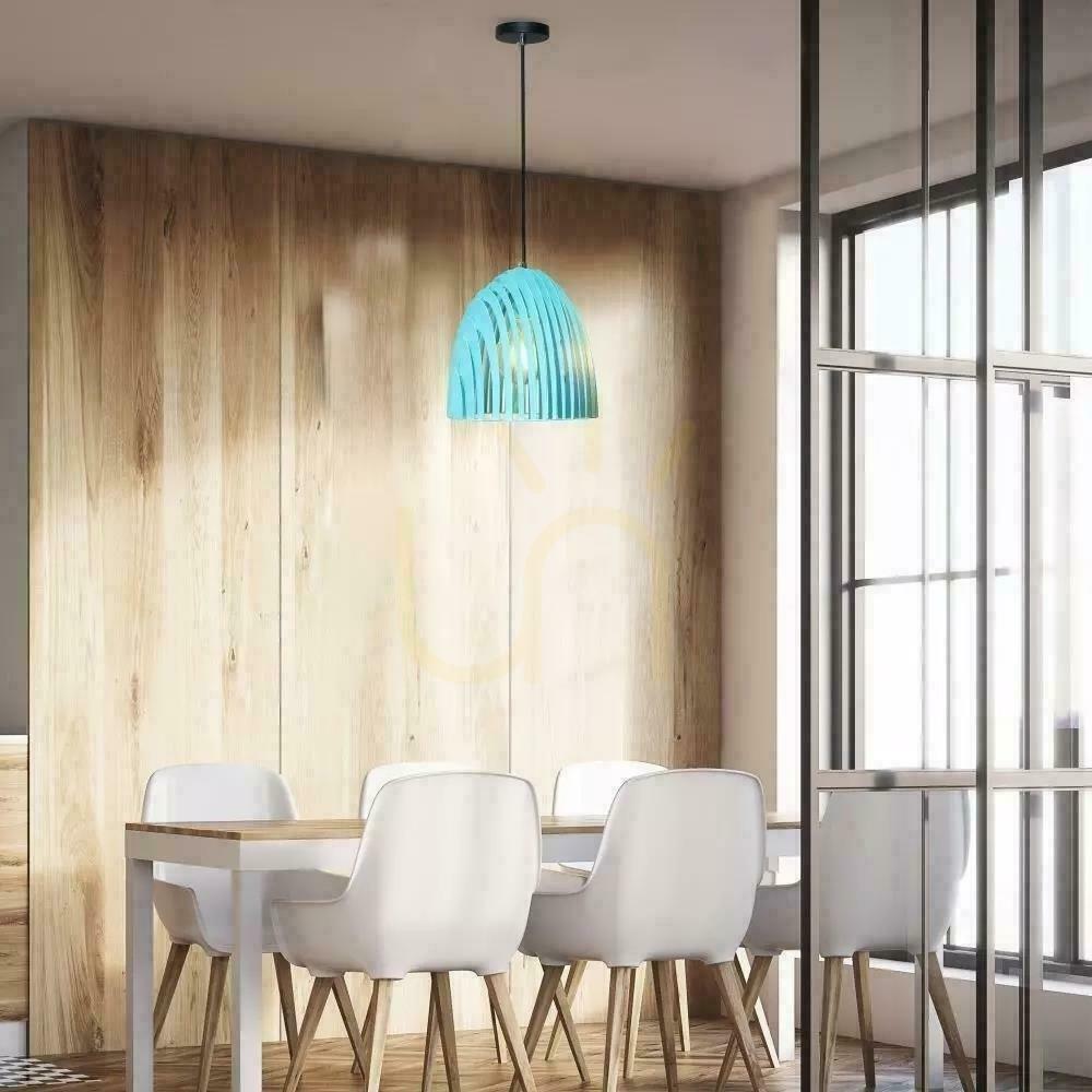 Vedere V-TAC Cone Series Pendant Luminaire Prism Blue E27 D250x270mm VT-7255-B Garanție de 5 ani V-TAC Cone Series Pendant Luminaire Prism Blue E27 D250x270mm VT-7255-B Garanție de 5 ani