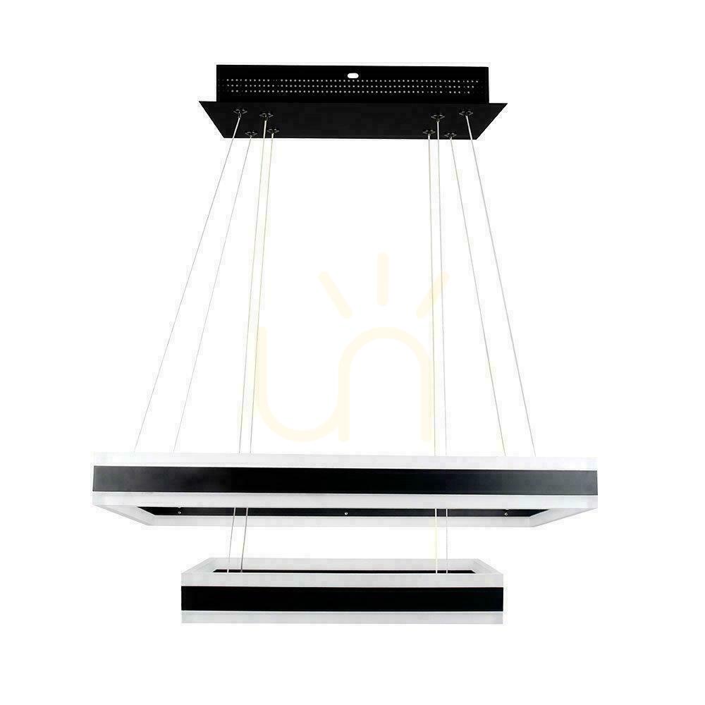 Verifica V-TAC 100W lumina moale candelabru pandantiv LED Luminaire Dimmable negru VT-101-2D 3000K 8050lm 3 ani garanție V-TAC 100W lumina moale candelabru pandantiv LED Luminaire Dimmable negru VT-101-2D 3000K 8050lm 3 ani garanție