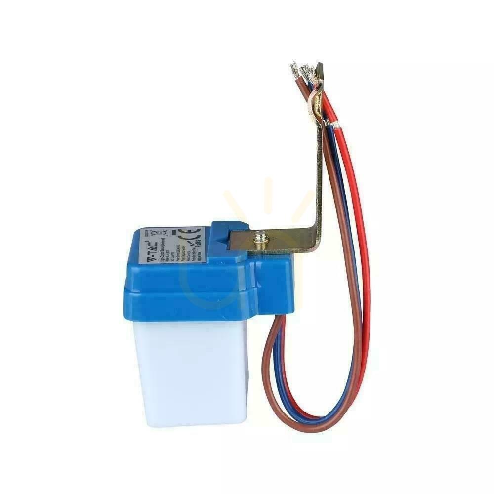 Vedere Senzor de lumină crepusculară 6A 1400W 5-15LUX V-TAC VT-8019 Senzor de lumină crepusculară 6A 1400W 5-15LUX V-TAC VT-8019