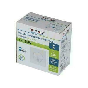 Corp de iluminat pentru scări 3W LED V-TAC alb senzor de mișcare 230V VT-8035 4000K 100lm small 3