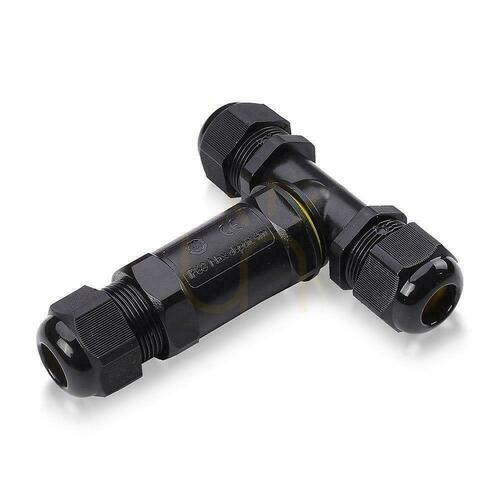 Verifica Conector cuplaj ermetic 3x3Pin Black Tee 0,5-4mm2 Diametru fir 8-12mm IP68 V-TACC VT-869