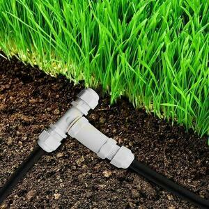 Conector cuplaj ermetic 3x3Pin Alb T-piece 0.5-4mm2 Diametru fir 8-12mm IP68 V-TAC VT-869 small 3
