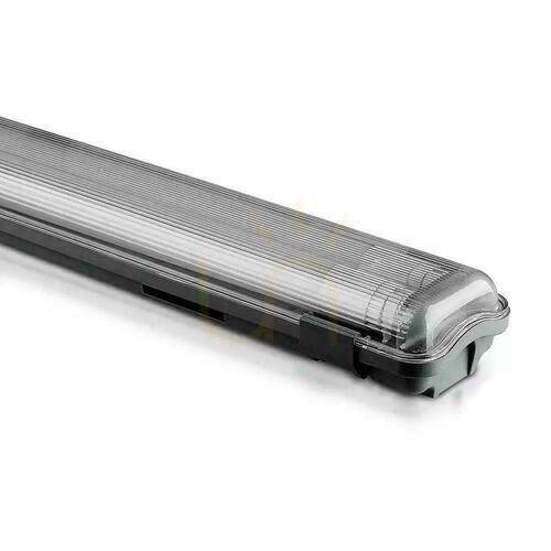 Verifica V-TAC PC/PC 2x120cm (2 x 18W) corp de iluminat LED ermetic (tuburi LED incluse) VT-12023 6400K 3400lm