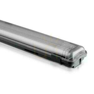 V-TAC PC/PC 2x120cm (2 x 18W) corp de iluminat LED ermetic (tuburi LED incluse) VT-12023 6400K 3400lm small 0