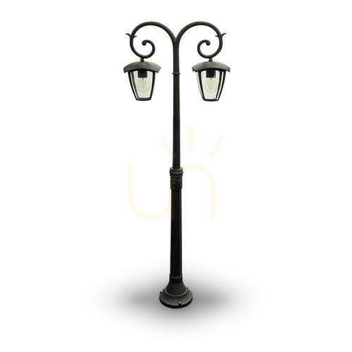 Verifica Lanternă de grădină V-TAC 2XE27 1410mm IP44 negru VT-738