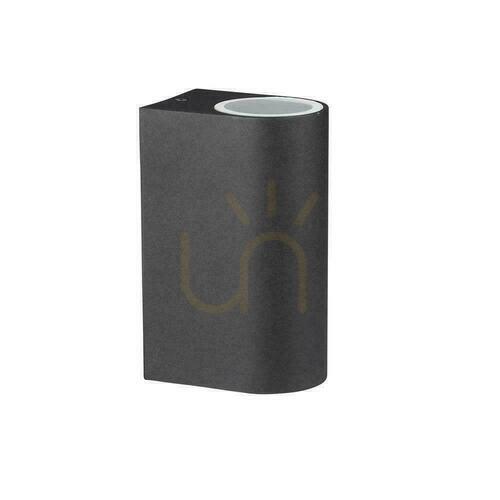 Verifica Lampă de perete V-TAC GU10 aluminiu rotund negru sus jos IP44 VT-7652