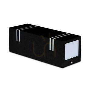 Lampă de perete pentru grădină V-TAC Square Black GU10 Top Bottom IP44 VT-7662 3 ani garanție small 2