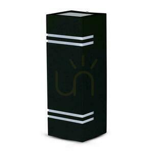 Lampă de perete pentru grădină V-TAC Square Black GU10 Top Bottom IP44 VT-7662 3 ani garanție small 5