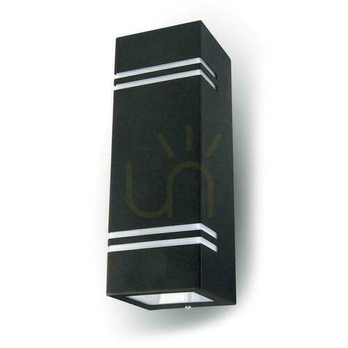 Verifica Lampă de perete pentru grădină V-TAC Square Black GU10 Top Bottom IP44 VT-7662 3 ani garanție
