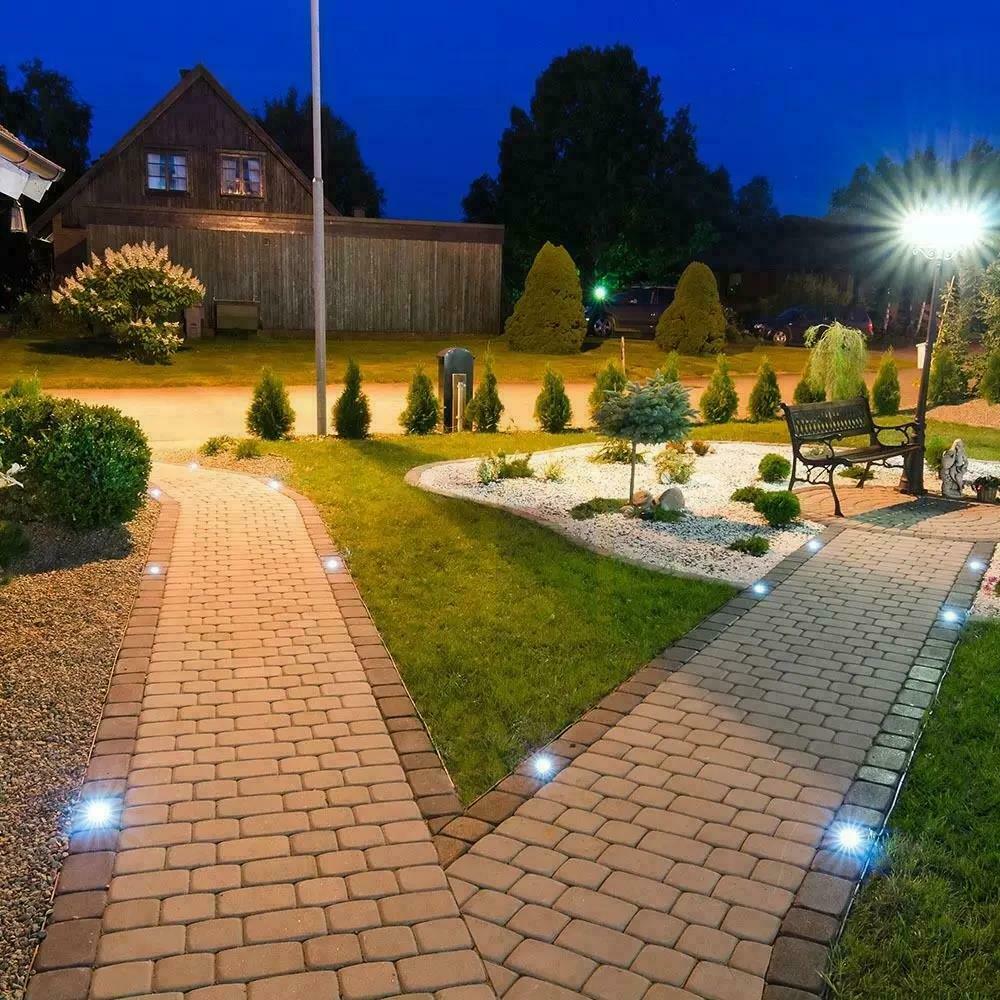 Afişa Grădină montat la sol rotund rotund oțel periat GU10 IP65 V-TAC VT-7677. Grădină montat la sol rotund rotund oțel periat GU10 IP65 V-TAC VT-7677.