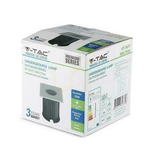 Grădină montată la sol Spotted Square Oțel periat GU10 IP65 V-TAC VT-7677 small 4
