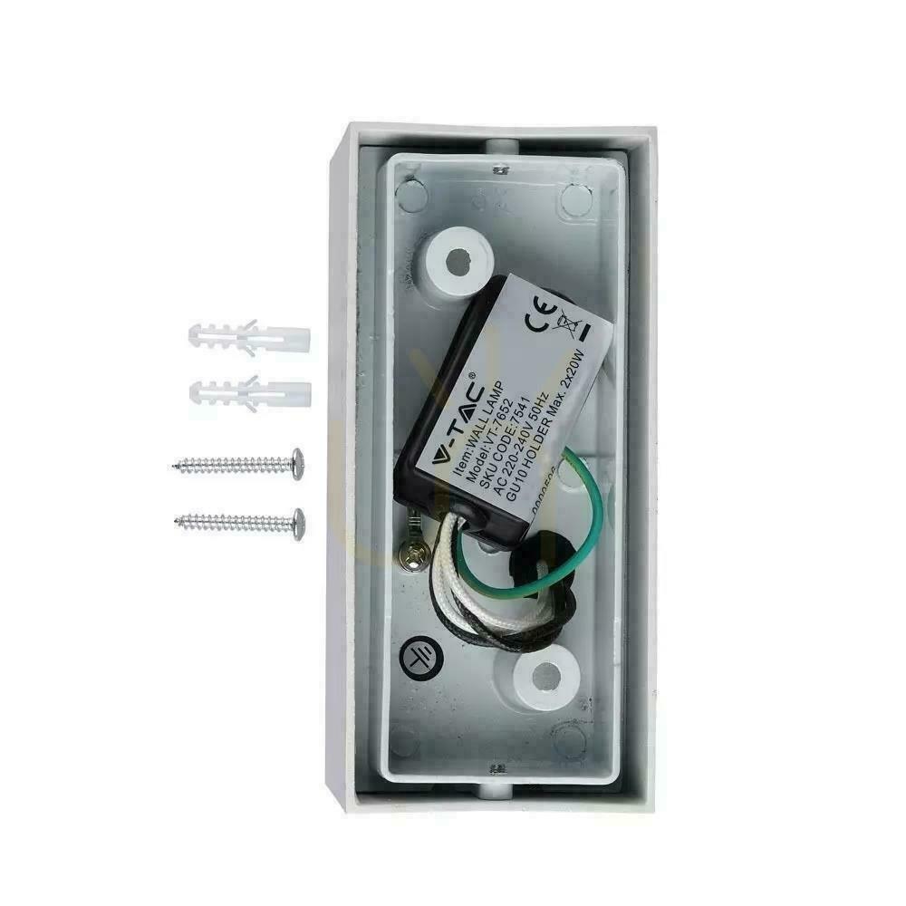 Verifica Lampă de perete V-TAC Square Alb Sus Jos IP44 VT-7652 3 ani garanție Lampă de perete V-TAC Square Alb Sus Jos IP44 VT-7652 3 ani garanție