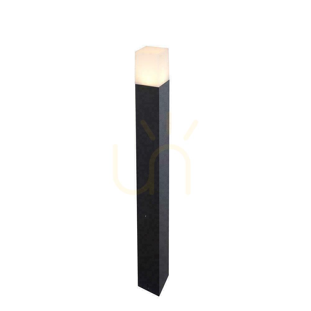 Vedere V-TAC GU10 Stâlp de grădină pătrat din aluminiu negru 80x80x800mm IP54 VT-7615 3 ani garanție V-TAC GU10 Stâlp de grădină pătrat din aluminiu negru 80x80x800mm IP54 VT-7615 3 ani garanție