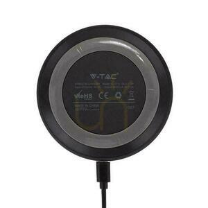 Încărcător inductiv wireless V-TAC VT-1210 10 W, rotund, negru small 1