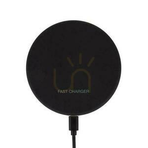 Încărcător inductiv wireless V-TAC VT-1210 10 W, rotund, negru small 0