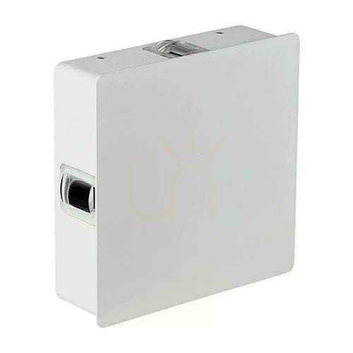 Verifica V-TAC 4W LED corp de iluminat de perete IP65 White Square VT-704 4000K 440lm