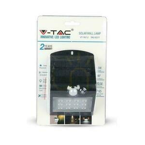 Proiector solar 1.5W LED negru V-TAC VT-767-2 4000K 220lm small 4