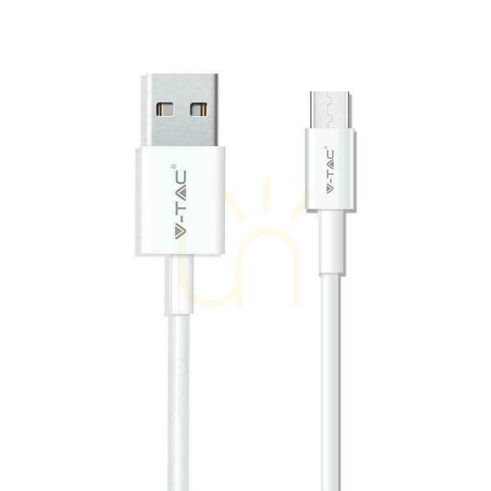 Verifica V-TAC Cablu USB tip C 1M alb argintiu Seria VT-5322 V-TAC Cablu USB tip C 1M alb argintiu Seria VT-5322
