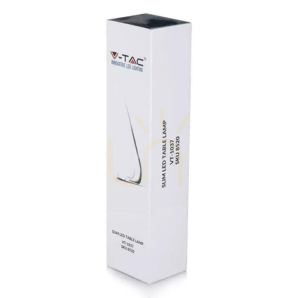 Spectacol V-TAC 6.5W LED Lampă de birou cu încărcare, reglabilă 3 în 1 Alb VT-1037 2700K-6400K 110lm V-TAC 6.5W LED Lampă de birou cu încărcare, reglabilă 3 în 1 Alb VT-1037 2700K-6400K 110lm