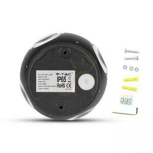Lampă de perete V-TAC 4W LED negru rotund IP65 VT-834 3000K 440lm. small 4