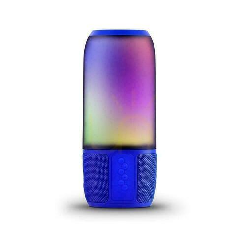 Verifica V-TAC Wireless Smart LED Speaker cu Bluetooth 2x3W USB Micro SD Albastru VT-7456