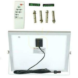 V-TAC Solar LED proiector 16W negru IP65, telecomandă, temporizator VT-40W 4000K 1050lm small 10