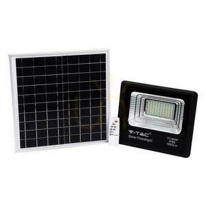 V-TAC 20W Solar LED proiector negru IP65, telecomandă, temporizator VT-60W 4000K 1650lm small 0