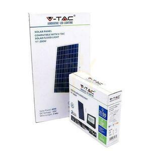 V-TAC Solar LED proiector 40W negru IP65, telecomandă, temporizator VT-200W 4000K 3100lm small 1