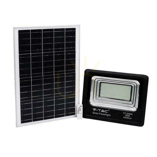Verifica V-TAC Solar LED proiector 50W negru IP65, telecomandă, temporizator VT-300W 4000K 4200lm