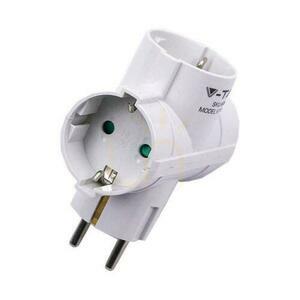 Splitter 3x 3-way 10/16A 250V V-TAC Alb VT-1008 2 Splitter 3x 3-way 10/16A 250V V-TAC Alb VT-1008 small 2
