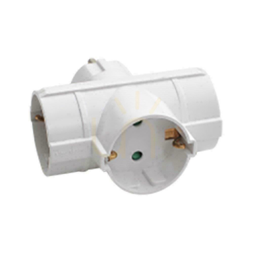 Verifica Splitter 3x 3-way 10/16A 250V V-TAC Alb VT-1008 Splitter 3x 3-way 10/16A 250V V-TAC Alb VT-1008