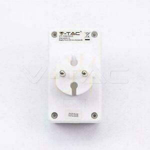 White V-TAC VT-1054 four-outlet flat-plug adapter 2.5 A small 2