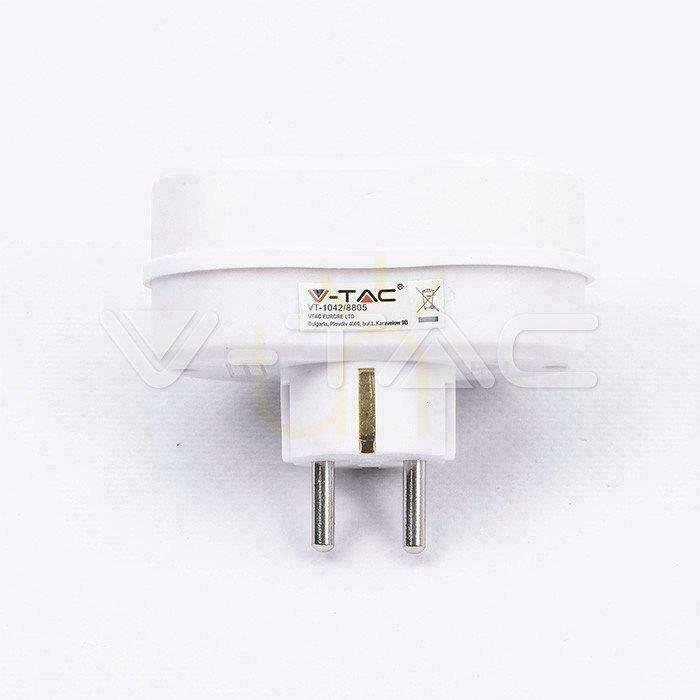 previzualizare V-TAC VT-1042 2-plug 16A splitter V-TAC VT-1042 2-plug 16A splitter