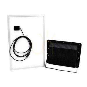 V-TAC 50W Solar LED Proiector negru IP65, telecomandă, temporizator VT-300W 6000K 4200lm small 5