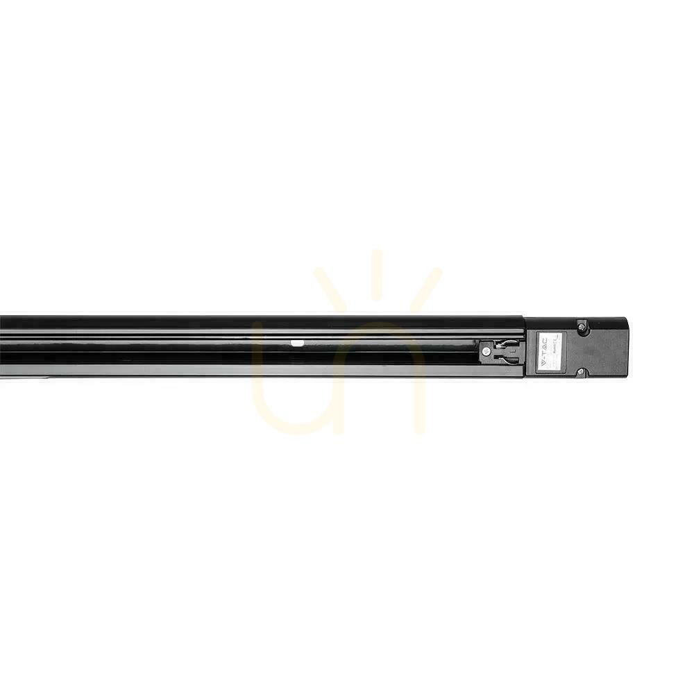 Spectacol Sistem de bare 3F 1 metru negru 3 faze (conector de alimentare și capac inclus) V-TAC Sistem de bare 3F 1 metru negru 3 faze (conector de alimentare și capac inclus) V-TAC