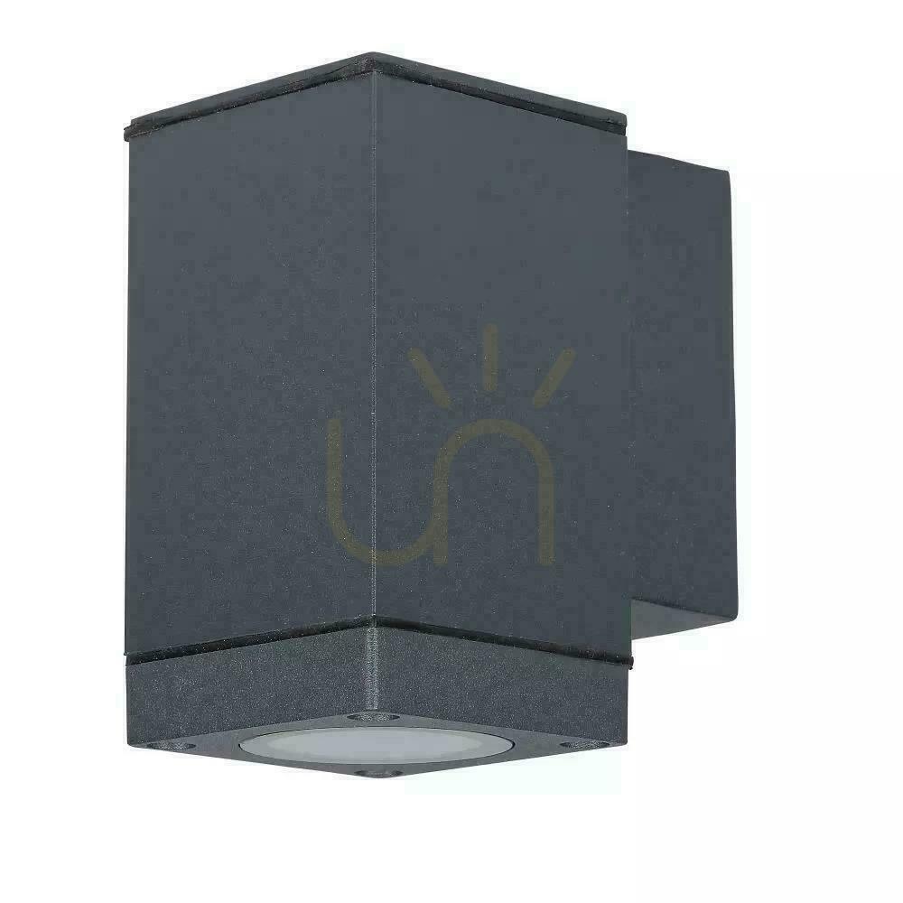 Vedere Lampă de perete pentru grădină V-TAC W Down GU10 Graphite Mat VT-841 3 ani garanție Lampă de perete pentru grădină V-TAC W Down GU10 Graphite Mat VT-841 3 ani garanție