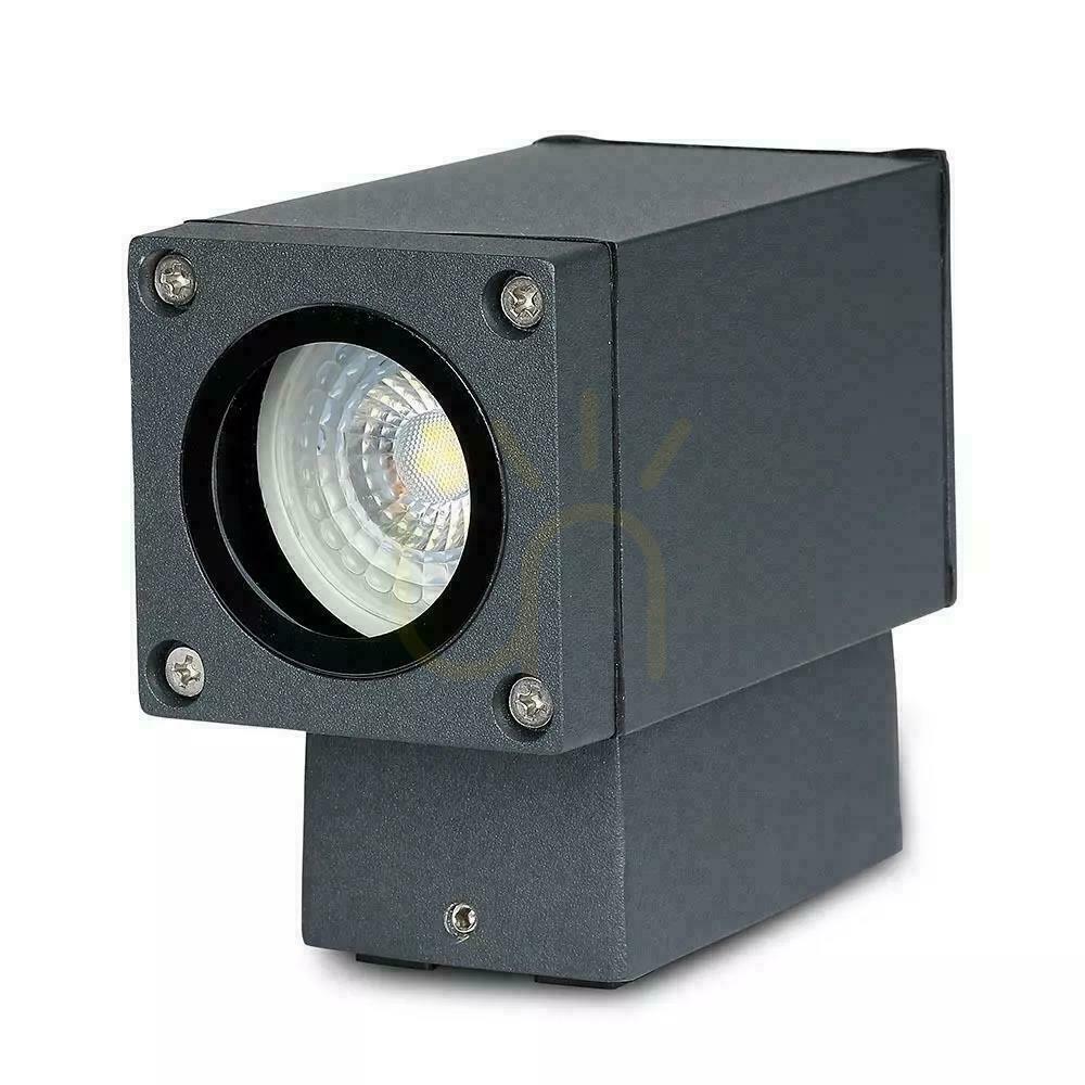 previzualizare Lampă de perete pentru grădină V-TAC W Down GU10 Graphite Mat VT-841 3 ani garanție Lampă de perete pentru grădină V-TAC W Down GU10 Graphite Mat VT-841 3 ani garanție