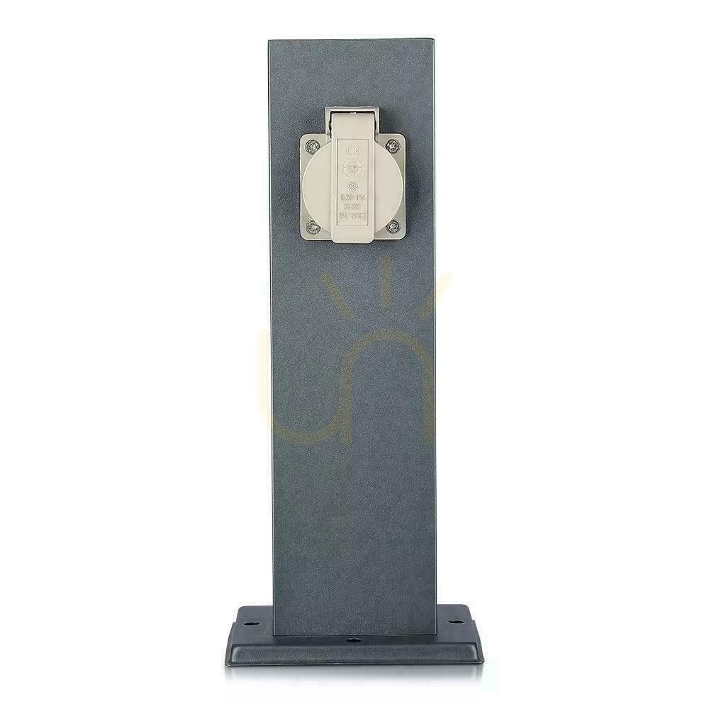 Vedere V-TAC Stâlp de grădină 2 prize 30cm 2x16A 3600W IP44 Grafit VT-1155-1 V-TAC Stâlp de grădină 2 prize 30cm 2x16A 3600W IP44 Grafit VT-1155-1