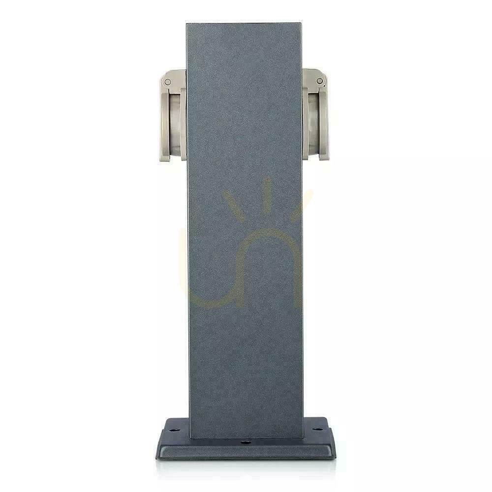 previzualizare V-TAC Stâlp de grădină 2 prize 30cm 2x16A 3600W IP44 Grafit VT-1155-1 V-TAC Stâlp de grădină 2 prize 30cm 2x16A 3600W IP44 Grafit VT-1155-1