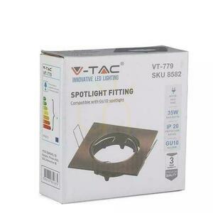 Mesh V-TAC GU10 Square Movable Copper VT-779-SB 3 ani garanție small 2