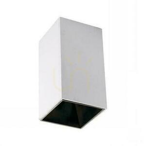 V-TAC GU10 Corp de iluminat de plafon pătrat montat la suprafață alb+negru 74x74x140mm VT-882-Q Garanție de 3 ani small 0