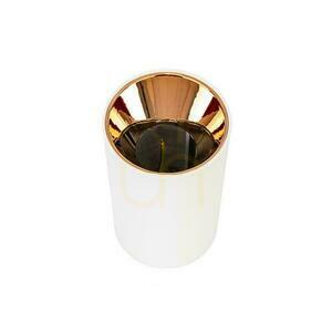 V-TAC GU10 Corp de iluminat pentru tavan Tub rotund montat pe suprafață Alb+Roșu auriu 80x140mm VT-882-R Garanție de 3 ani small 2