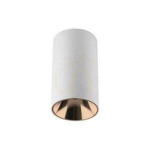 V-TAC GU10 Corp de iluminat pentru tavan Tub rotund montat pe suprafață Alb+Roșu auriu 80x140mm VT-882-R Garanție de 3 ani small 0