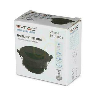 V-TAC GU10 Plasă rotundă cu semicerc negru VT-884 Garanție de 3 ani small 5