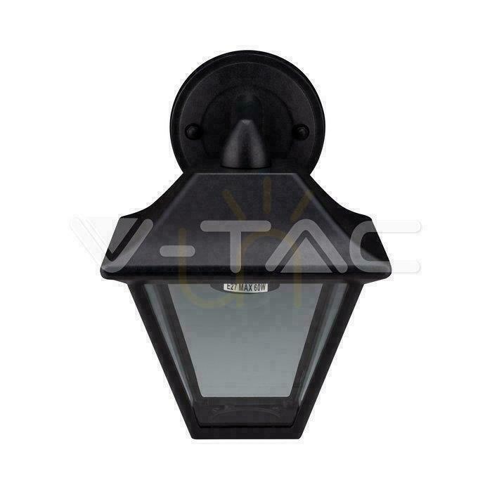 Vedere V-TAC IP44 E27 Black Mat VT-843 Lampă de perete pentru grădină 3 ani garanție V-TAC IP44 E27 Black Mat VT-843 Lampă de perete pentru grădină 3 ani garanție