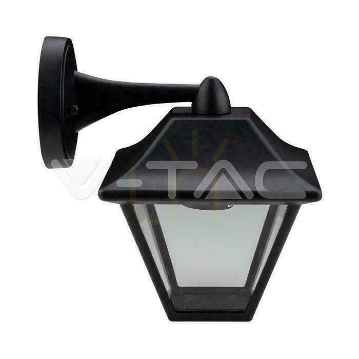 previzualizare V-TAC IP44 E27 Black Mat VT-843 Lampă de perete pentru grădină 3 ani garanție V-TAC IP44 E27 Black Mat VT-843 Lampă de perete pentru grădină 3 ani garanție