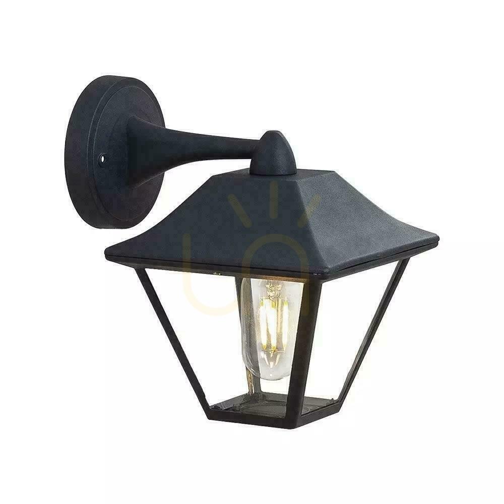 Verifica V-TAC IP44 E27 Black Mat VT-843 Lampă de perete pentru grădină 3 ani garanție V-TAC IP44 E27 Black Mat VT-843 Lampă de perete pentru grădină 3 ani garanție